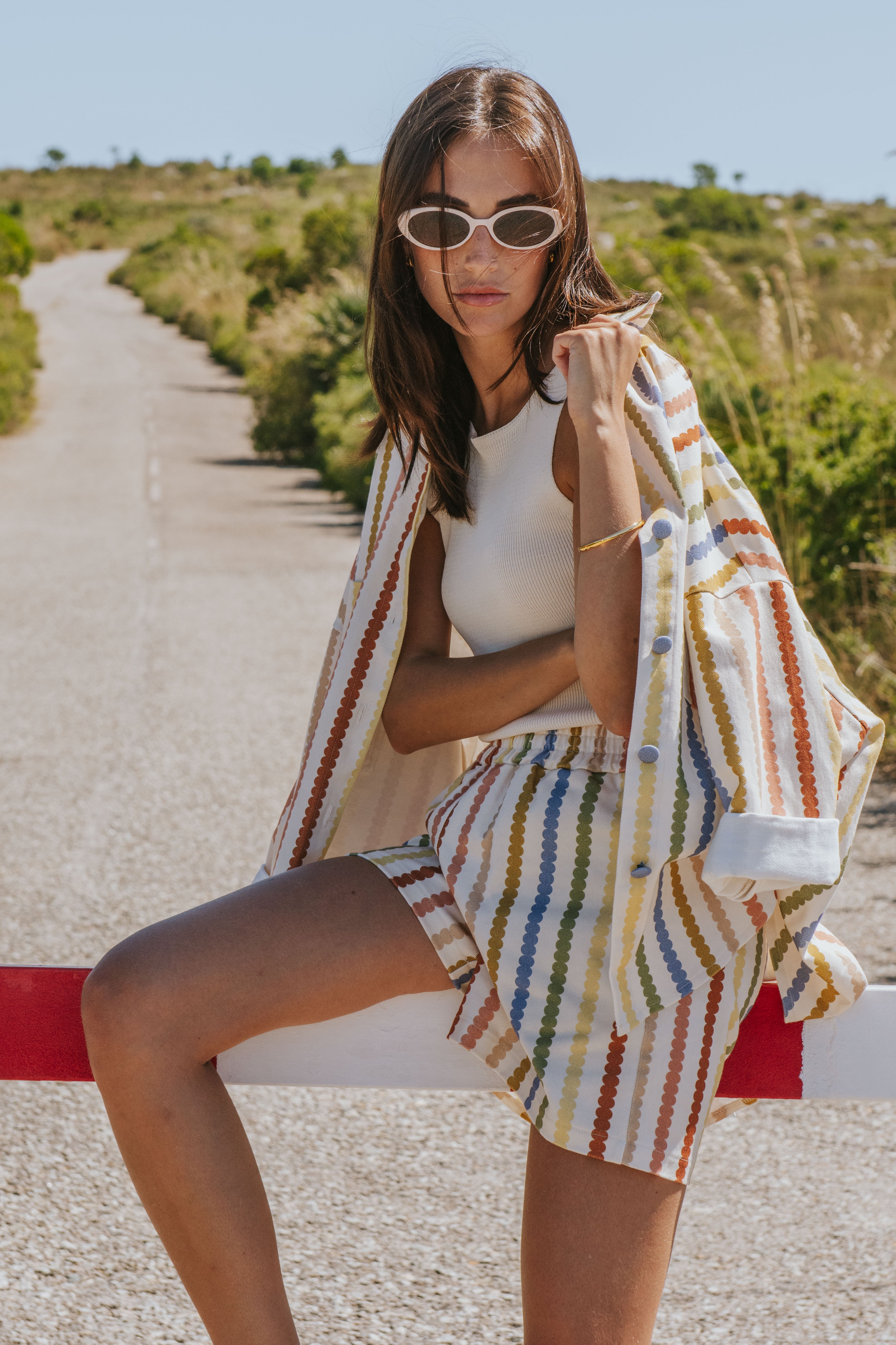 VESTE CELIA // RAYURES COLOREES