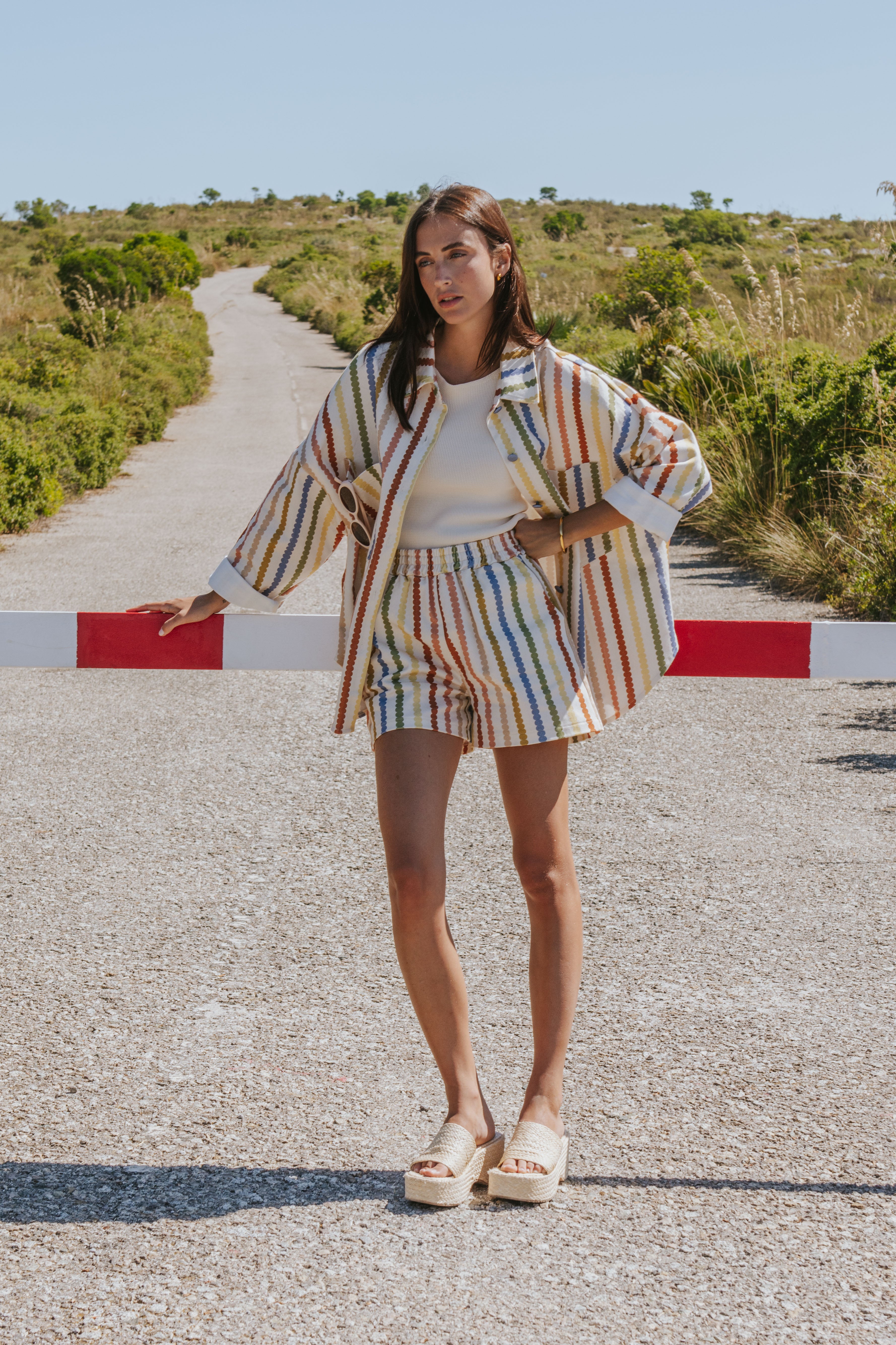 VESTE CELIA // RAYURES COLOREES