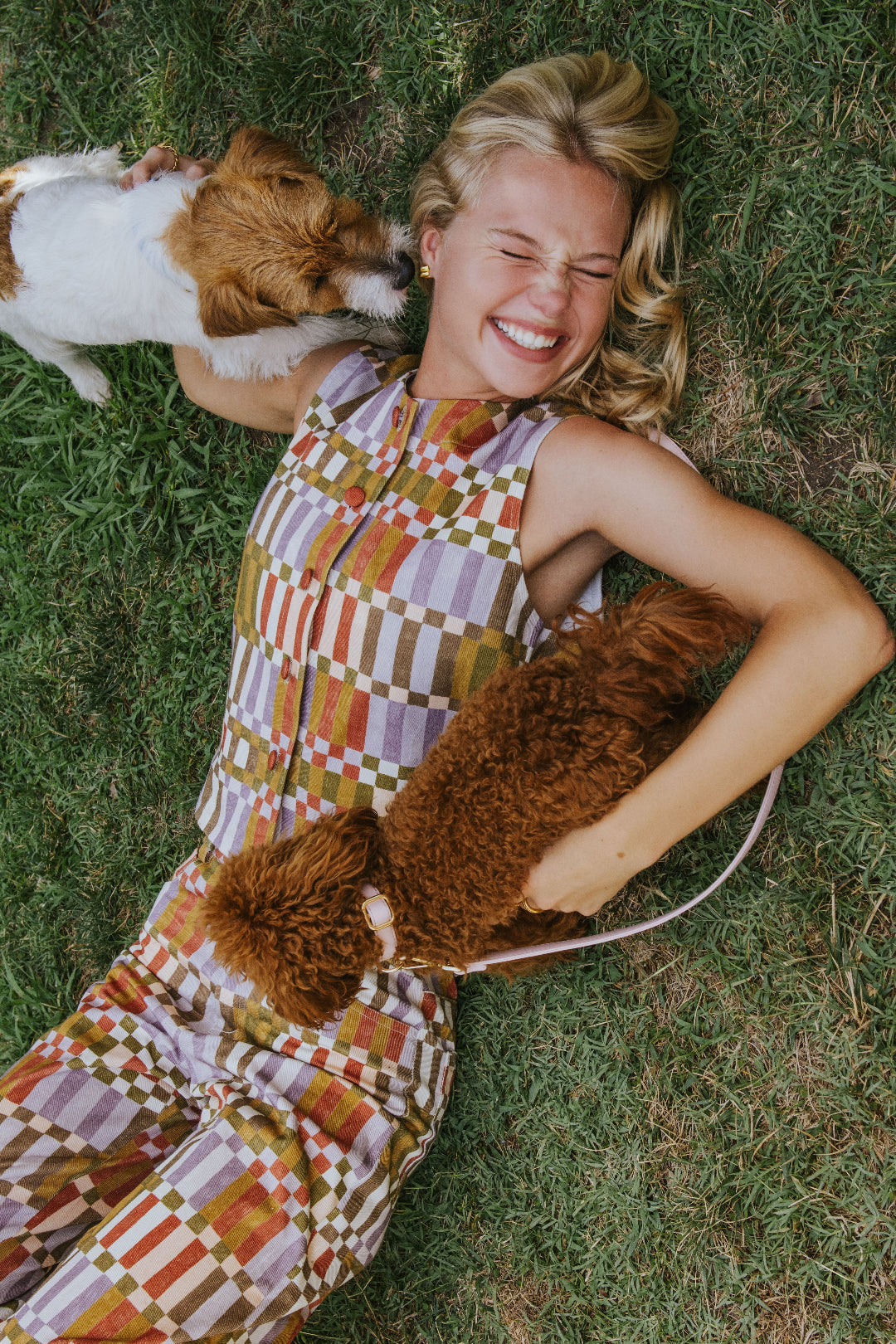 MIA VEST // GREEN CHECK