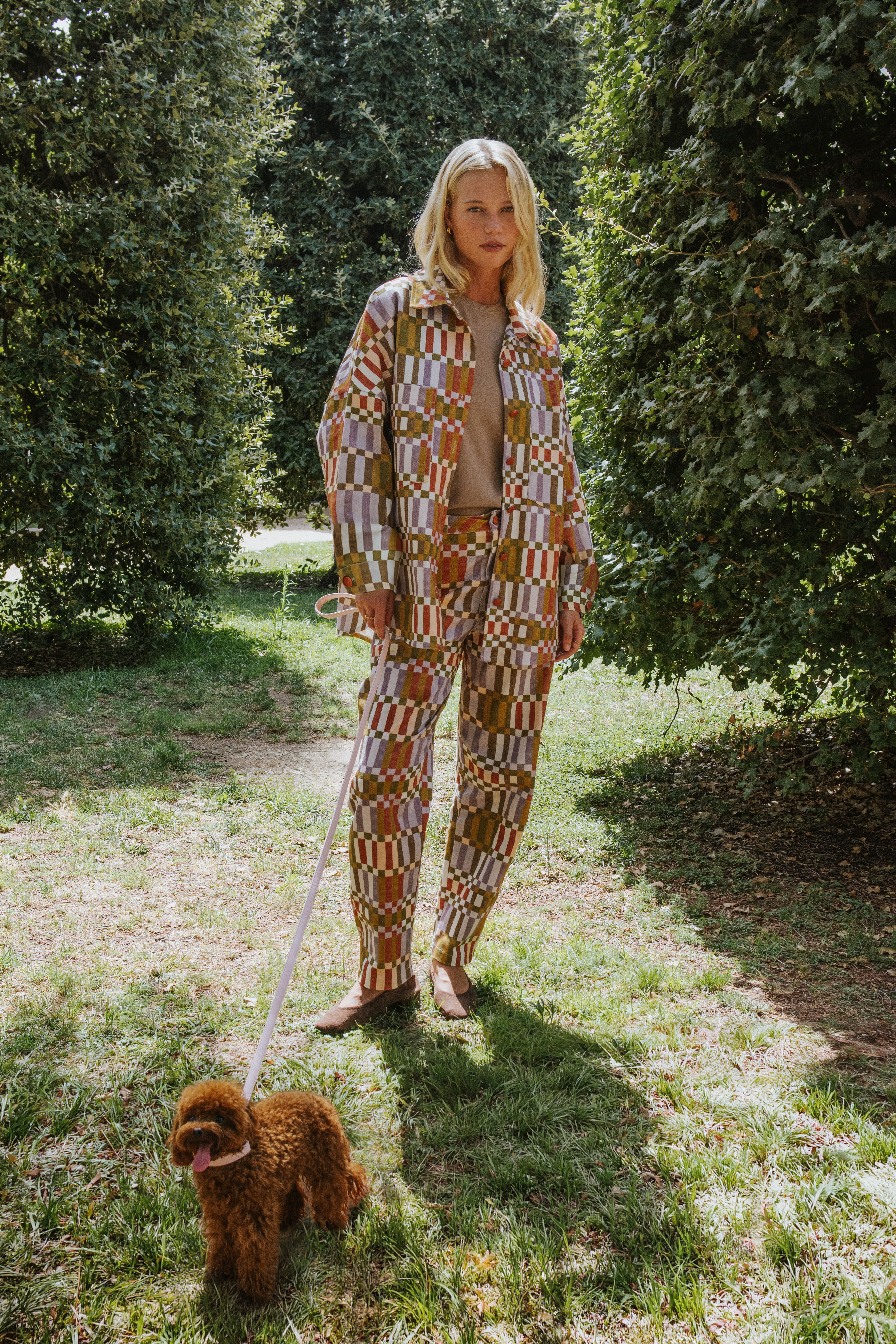 CELIA JACKET // GREEN CHECK