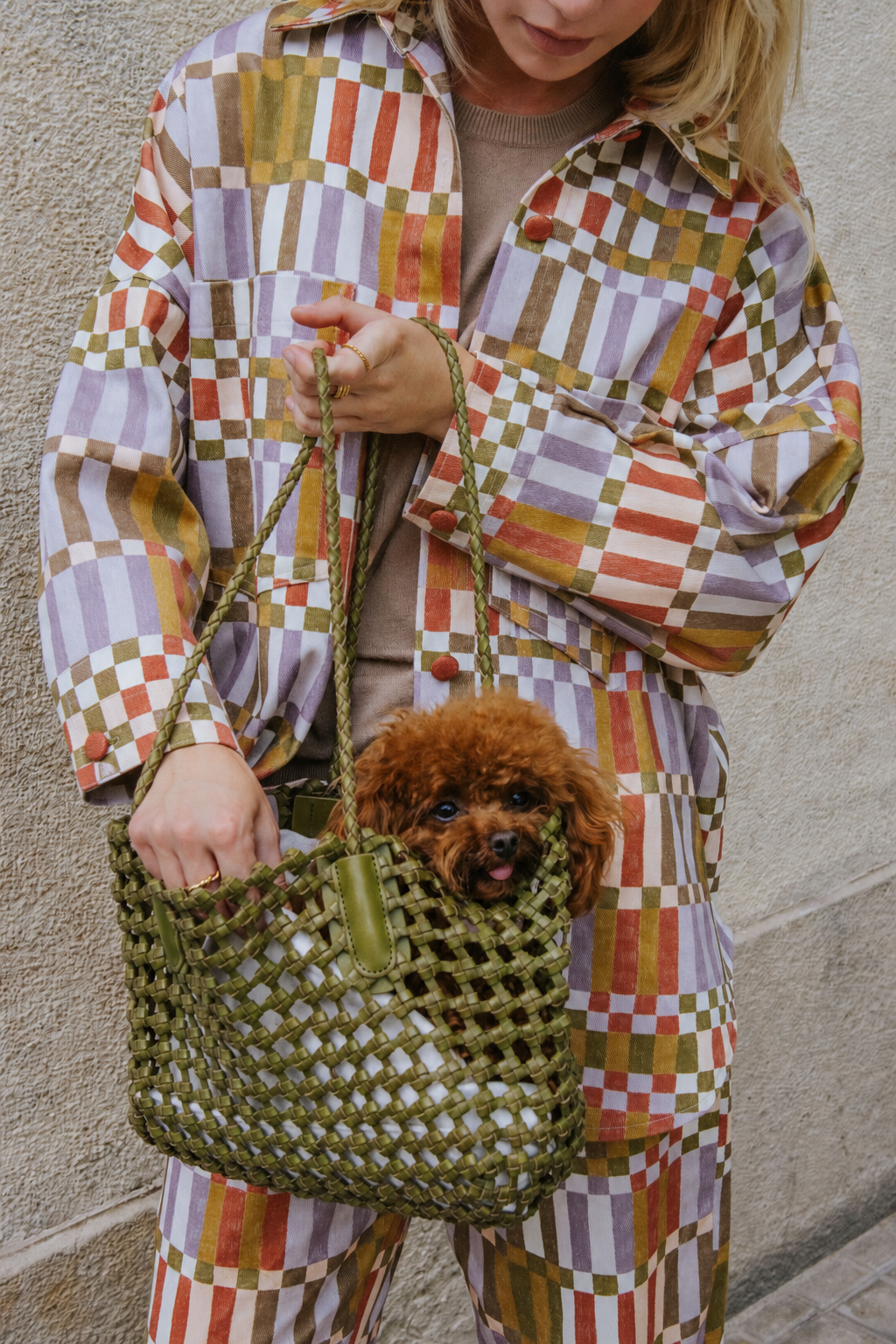 CELIA JACKET // GREEN CHECK