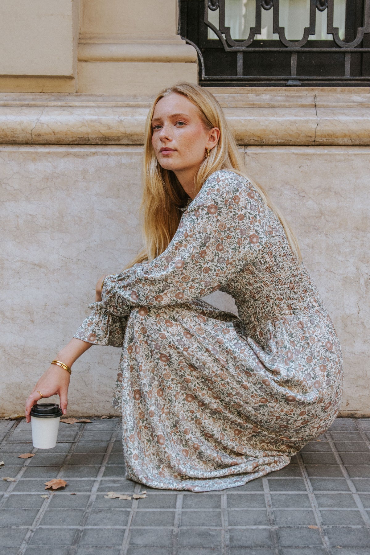 VESTIDO ALICIA //  FLORES CRUDO