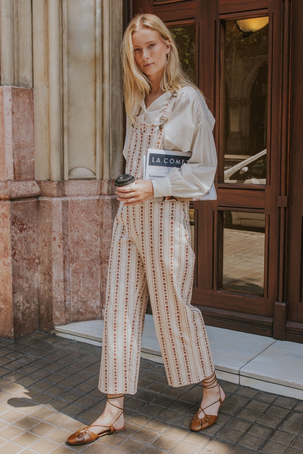 CARMELA OVERALLS // TERRACOTTA FLOWERS