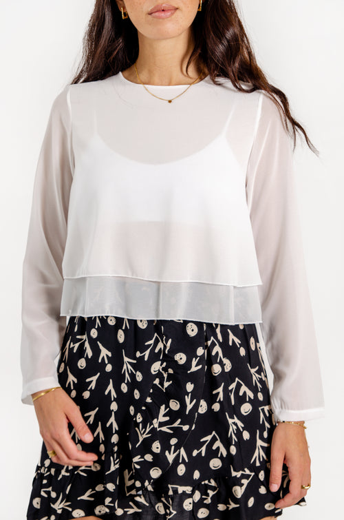 ESTER TOP // WHITE image 1