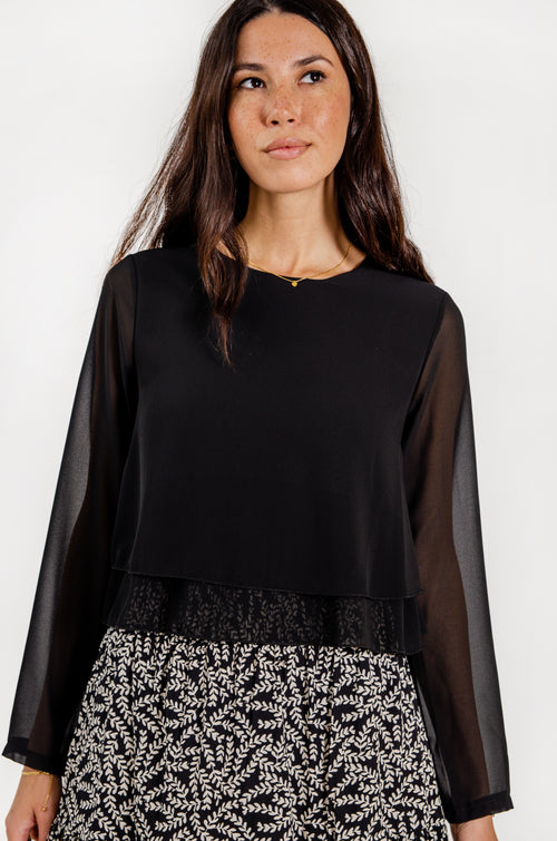 ESTER TOP // BLACK image 1