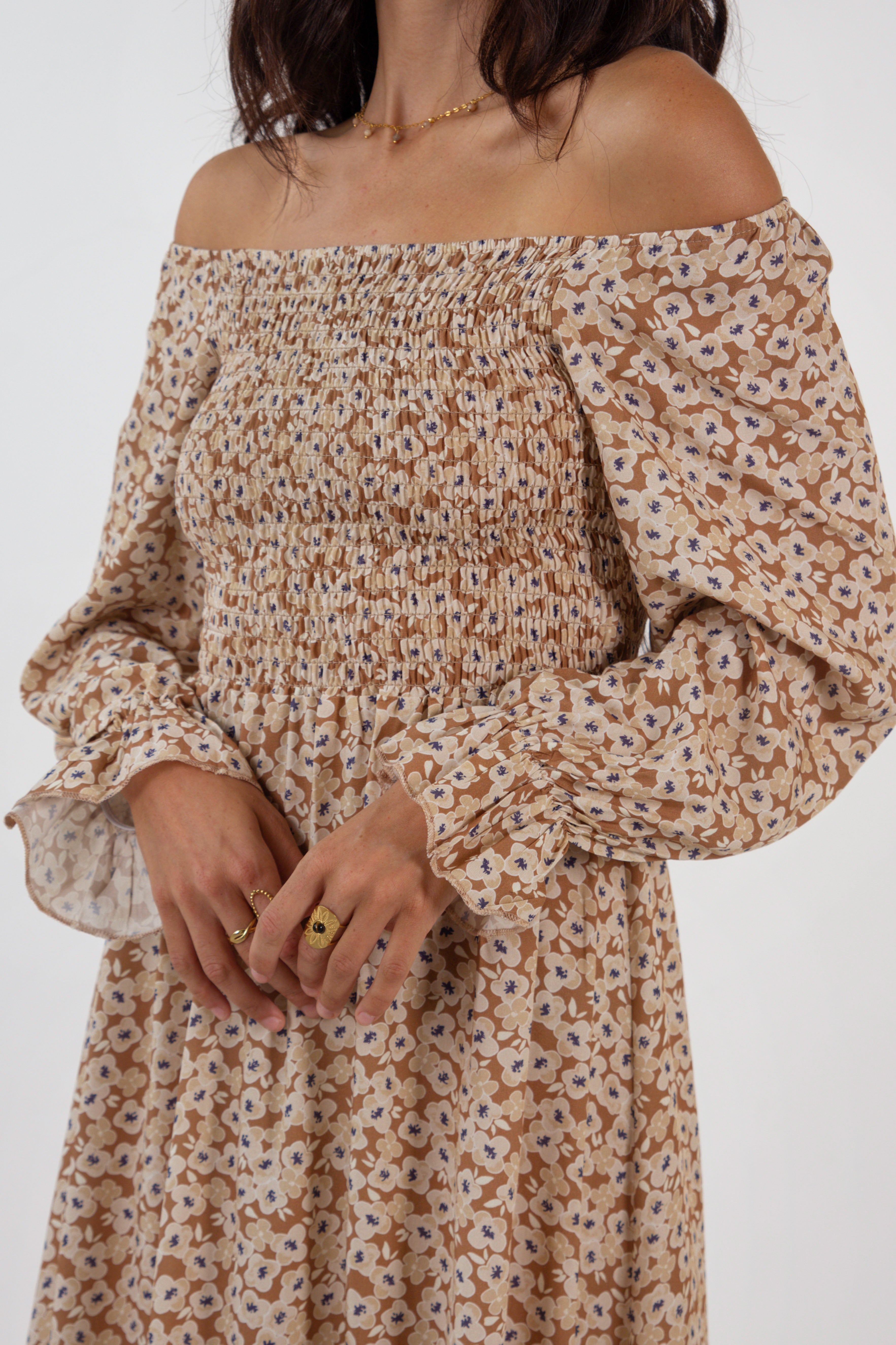 ALICE DRESS // OCHRE FLOWERS