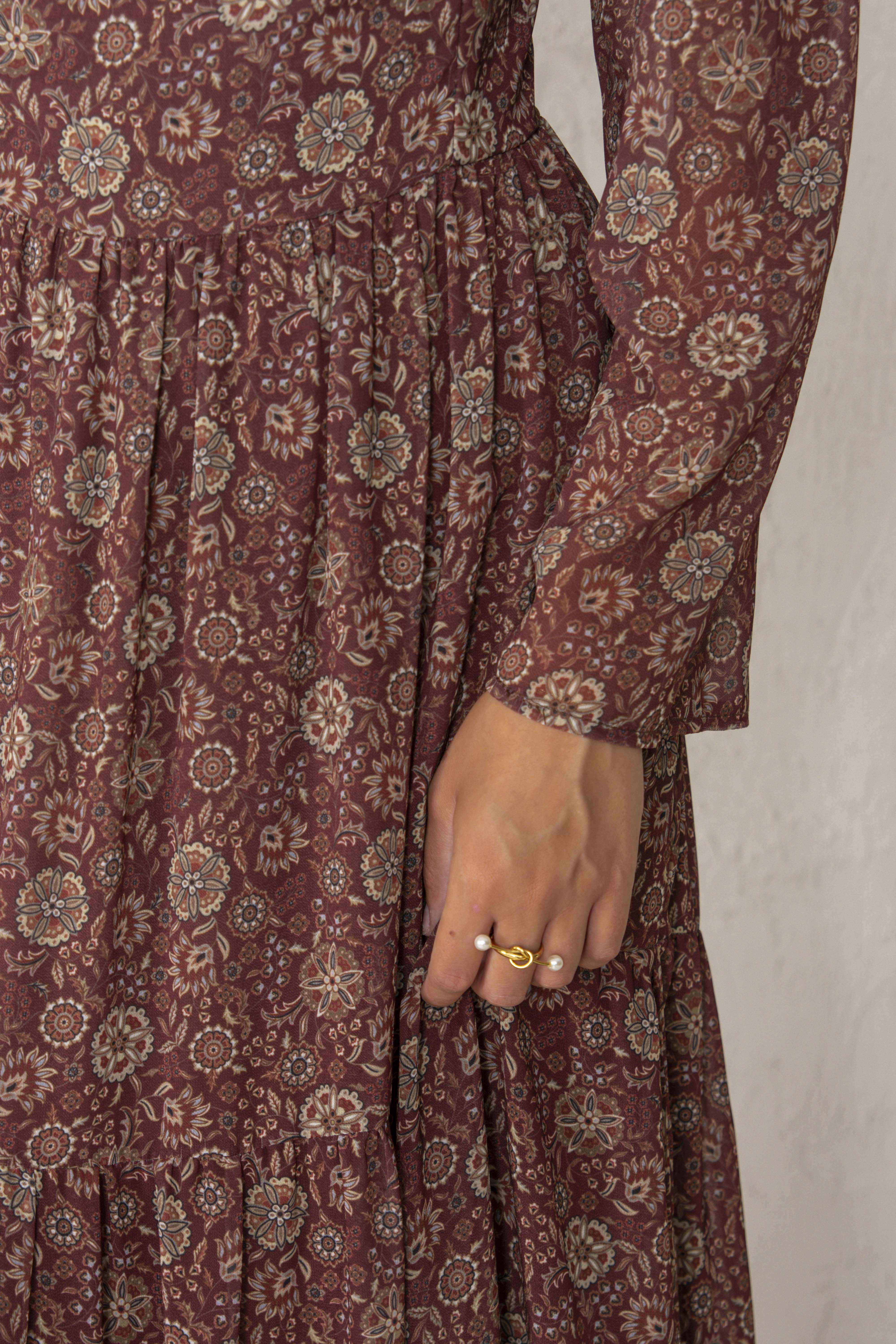 VESTIDO ALEJANDRA // GRANATE