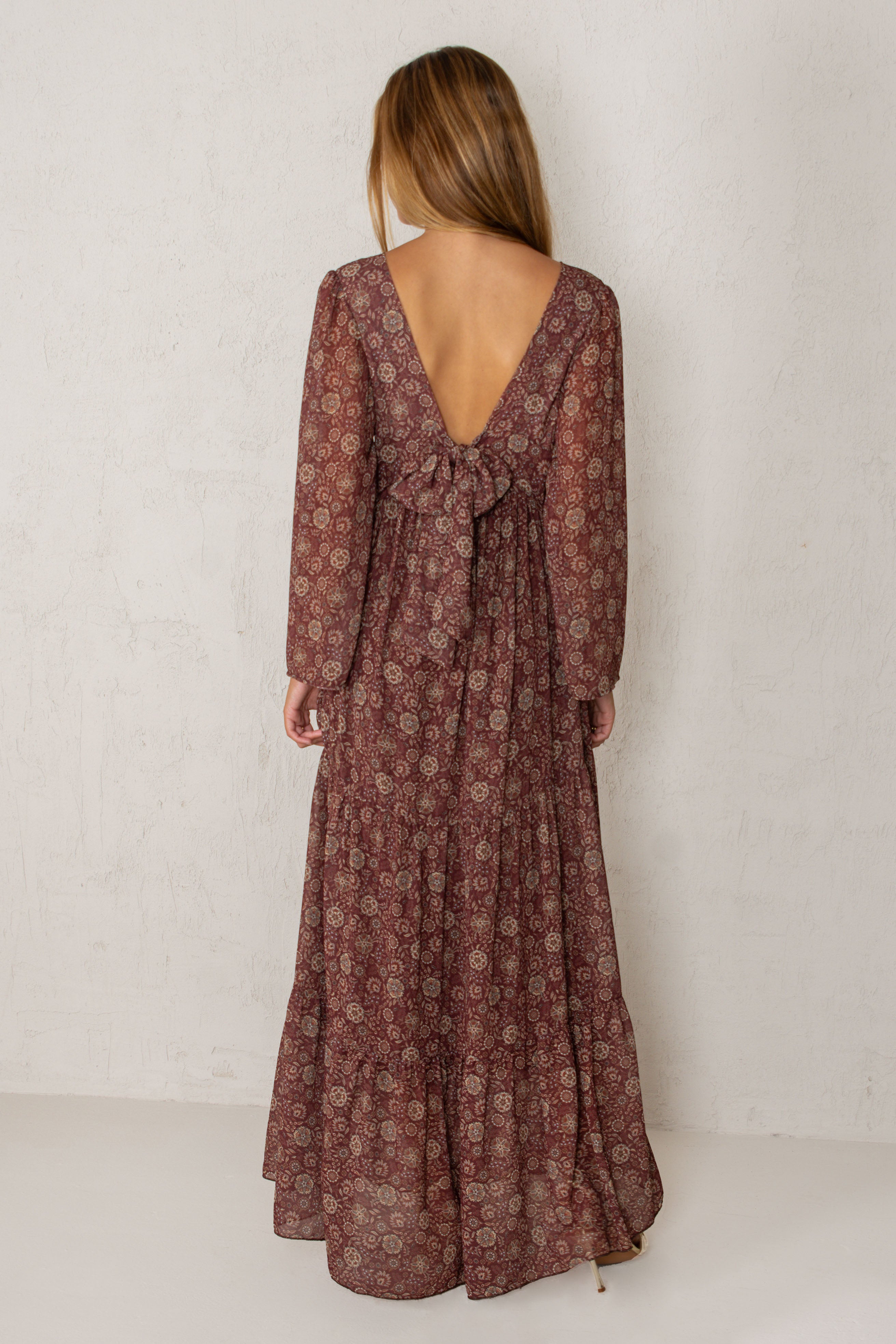 VESTIDO ALEJANDRA // GRANATE