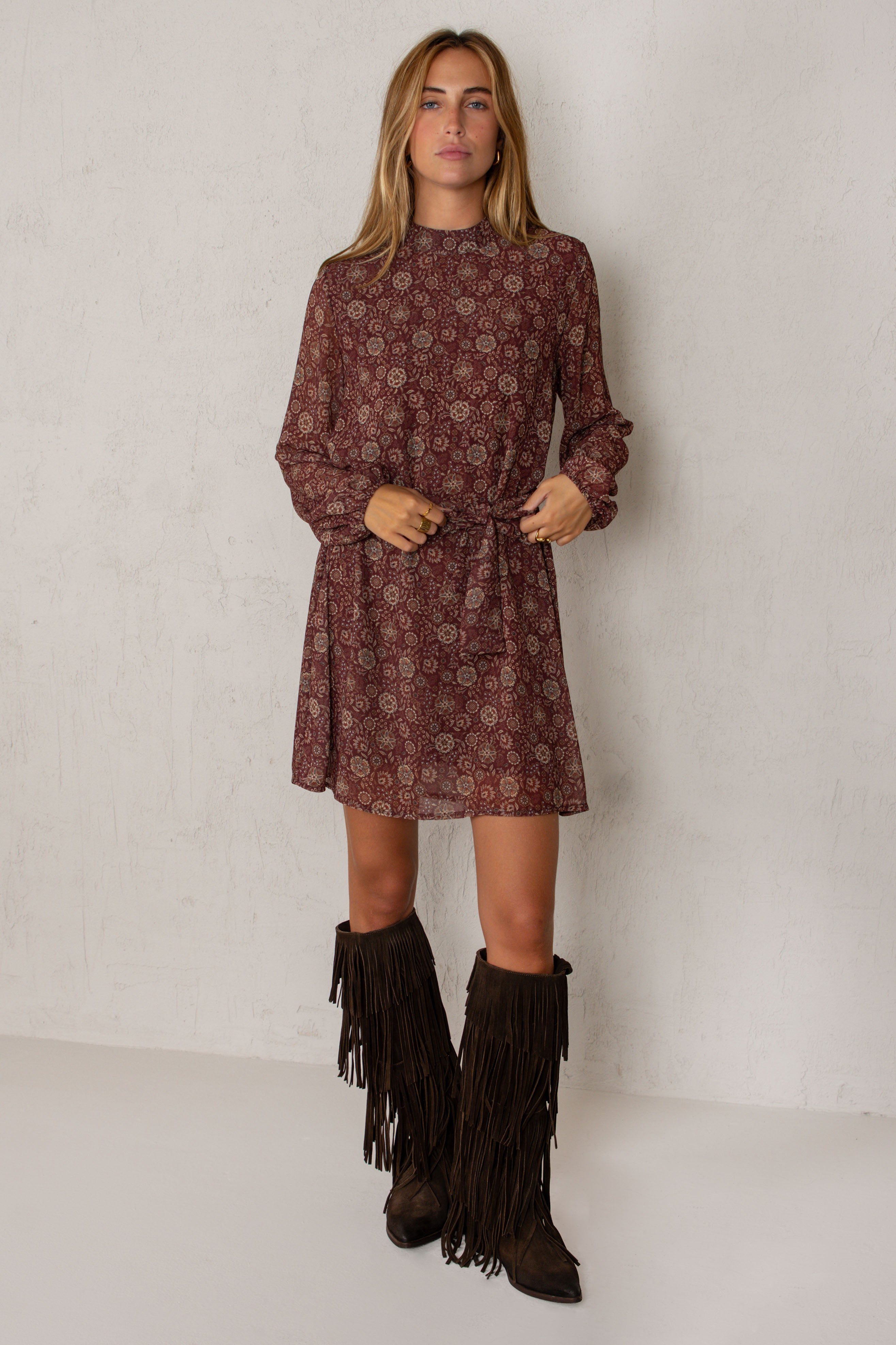 VESTIDO BETTINA // GRANATE