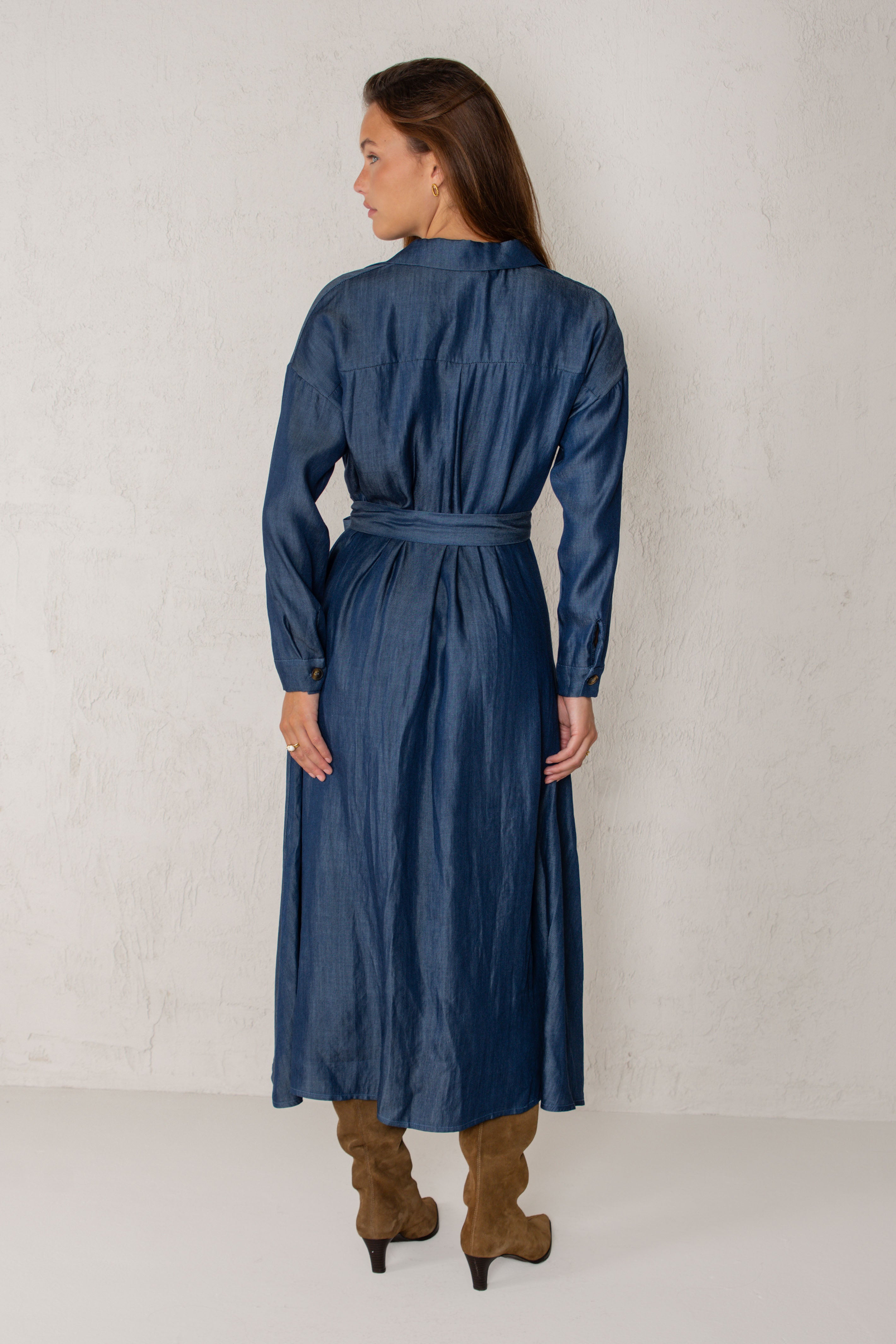 VESTIDO CAROLINA // DENIM OSCURO