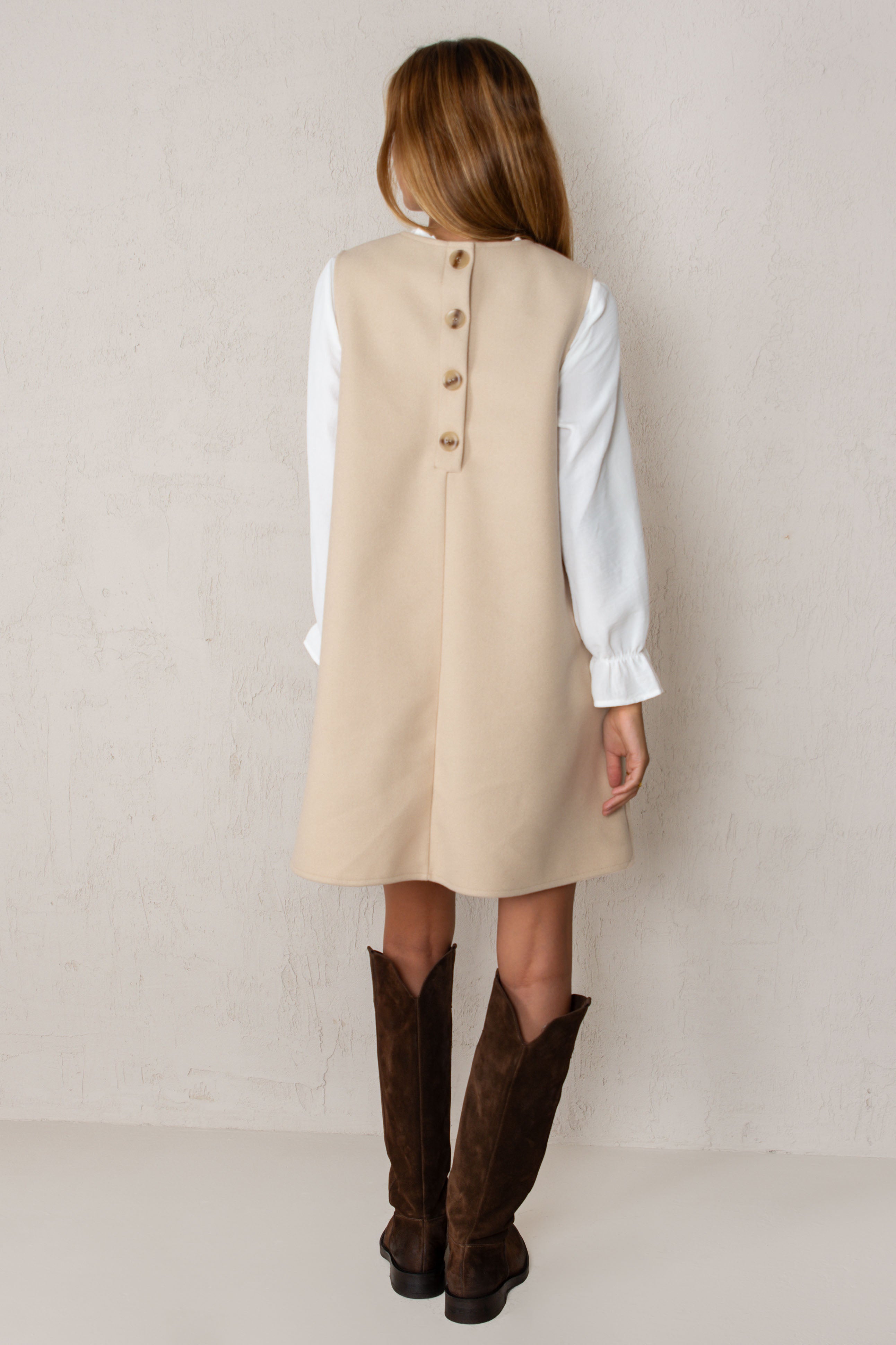 VESTIDO GALA // BEIGE