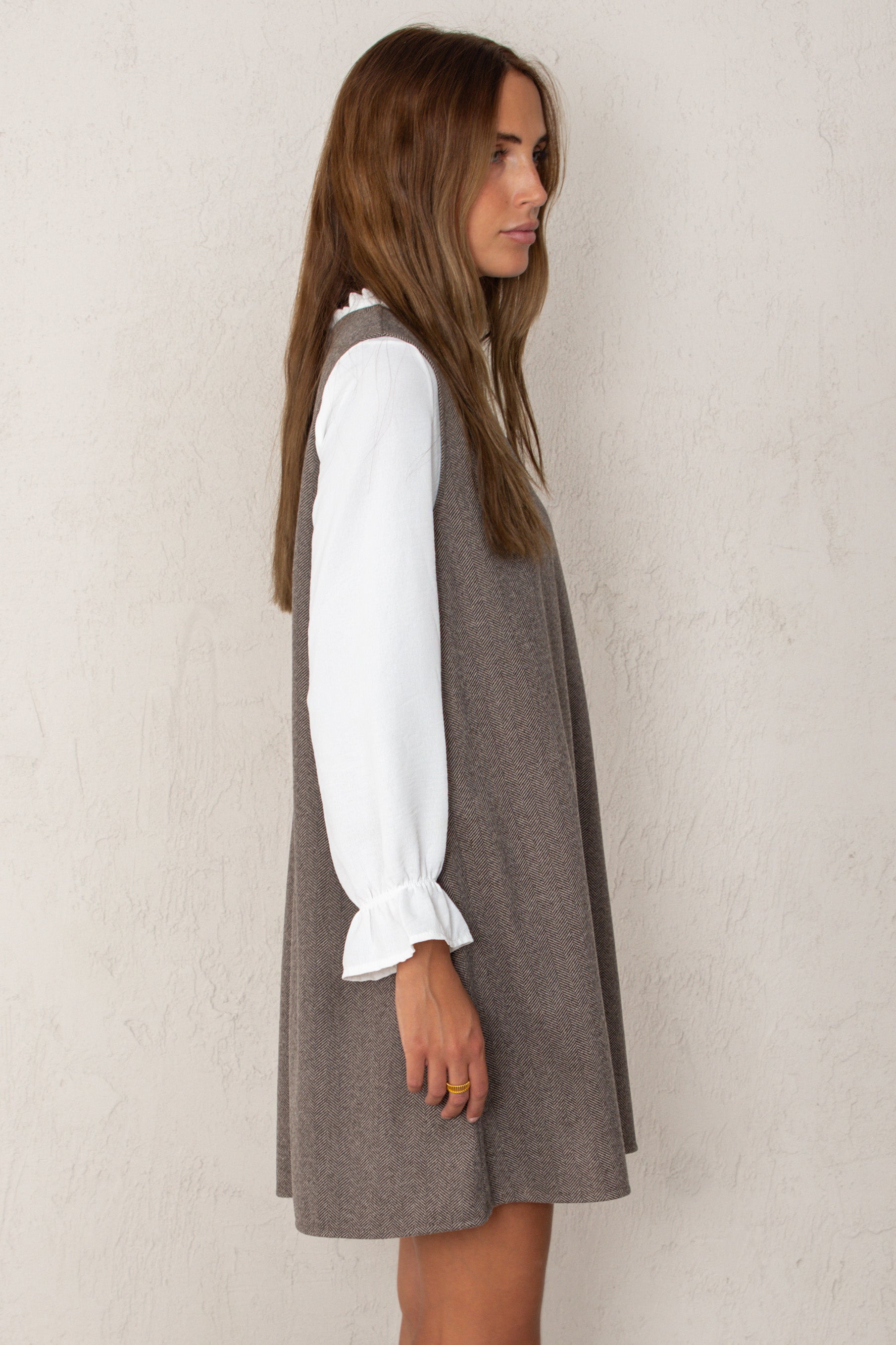 VESTIDO GALA // MARRÓN