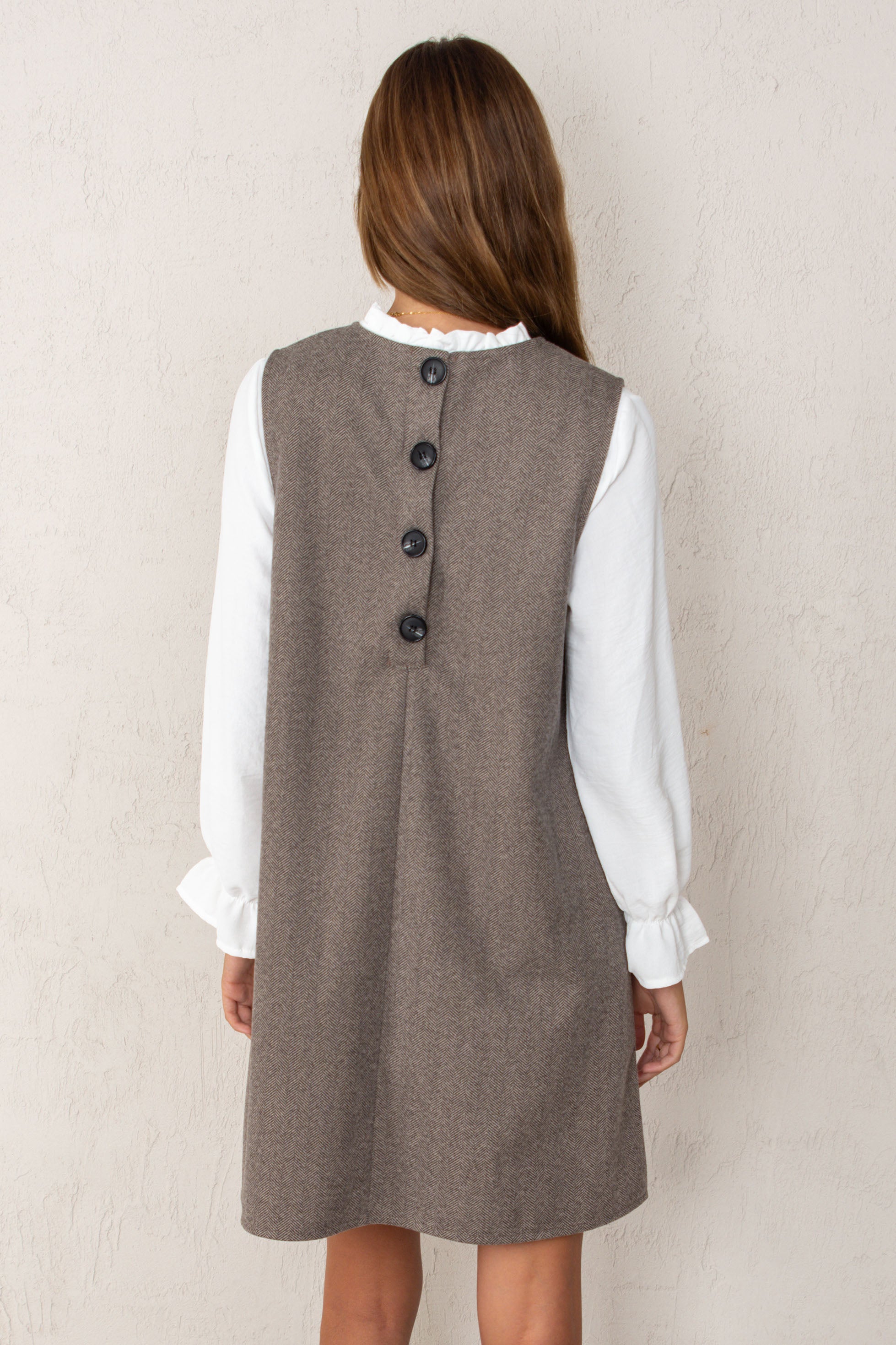 VESTIDO GALA // MARRÓN