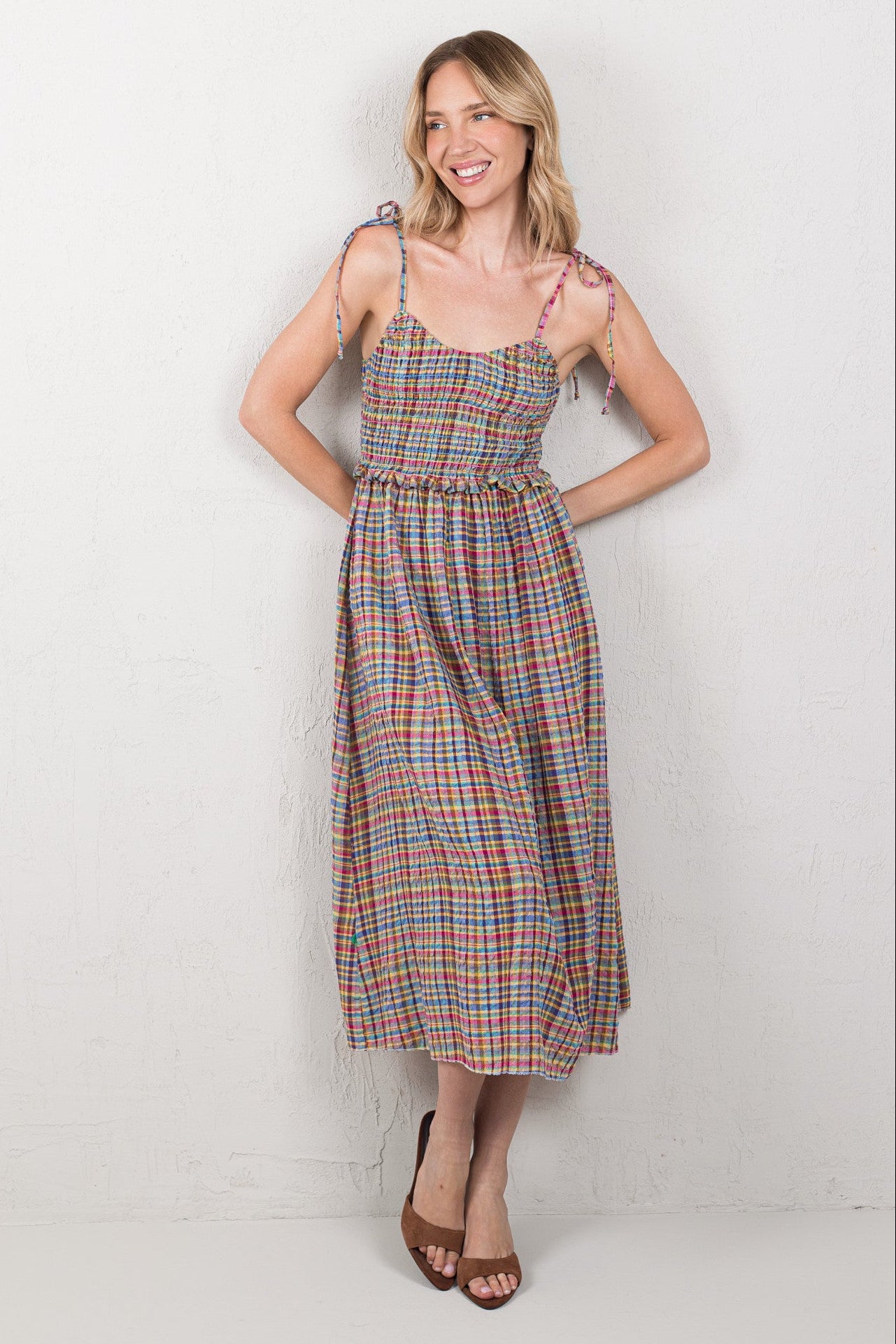 VESTIDO ALEJANDRA // TARTÁN MULTICOLOR