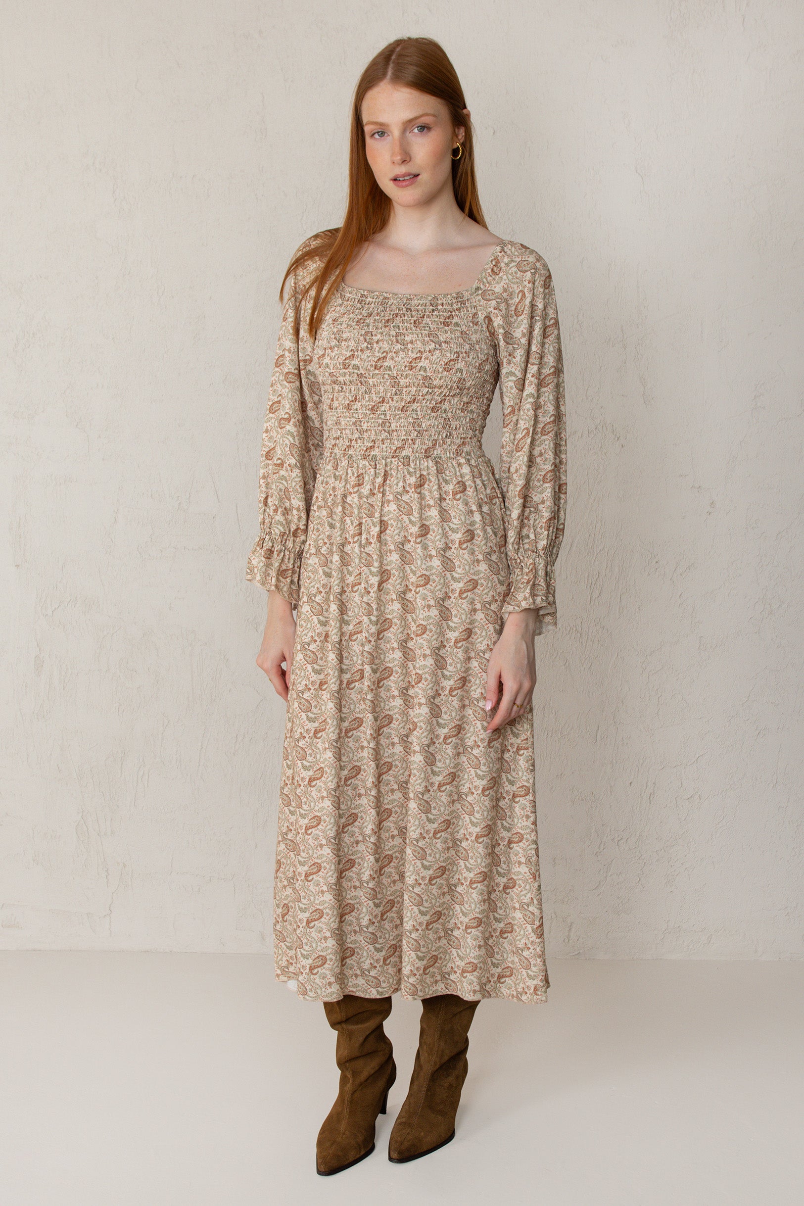 VESTIDO ALICIA // PAISLEY TEJA