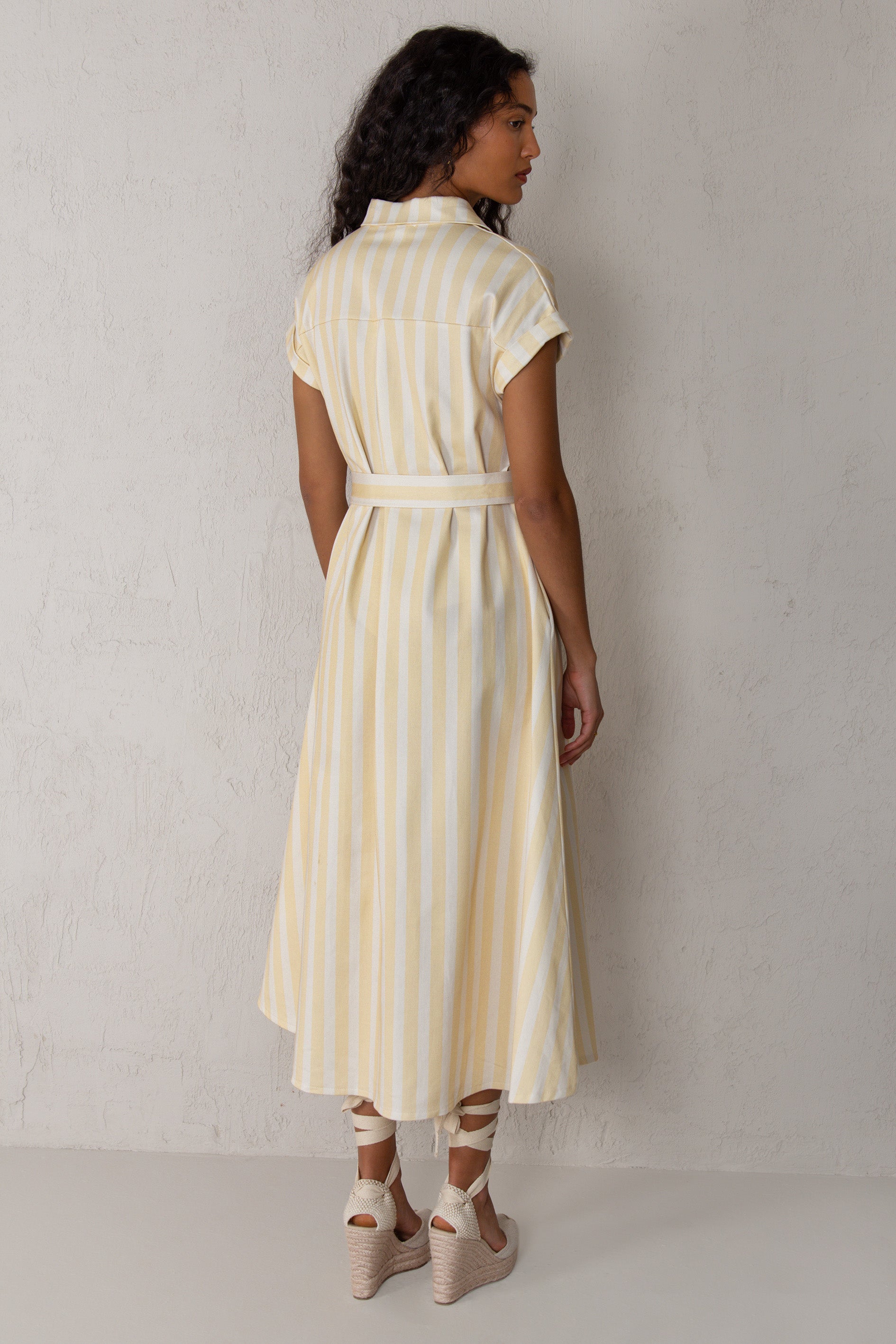 VESTIDO CAROL // RAYAS AMARILLO