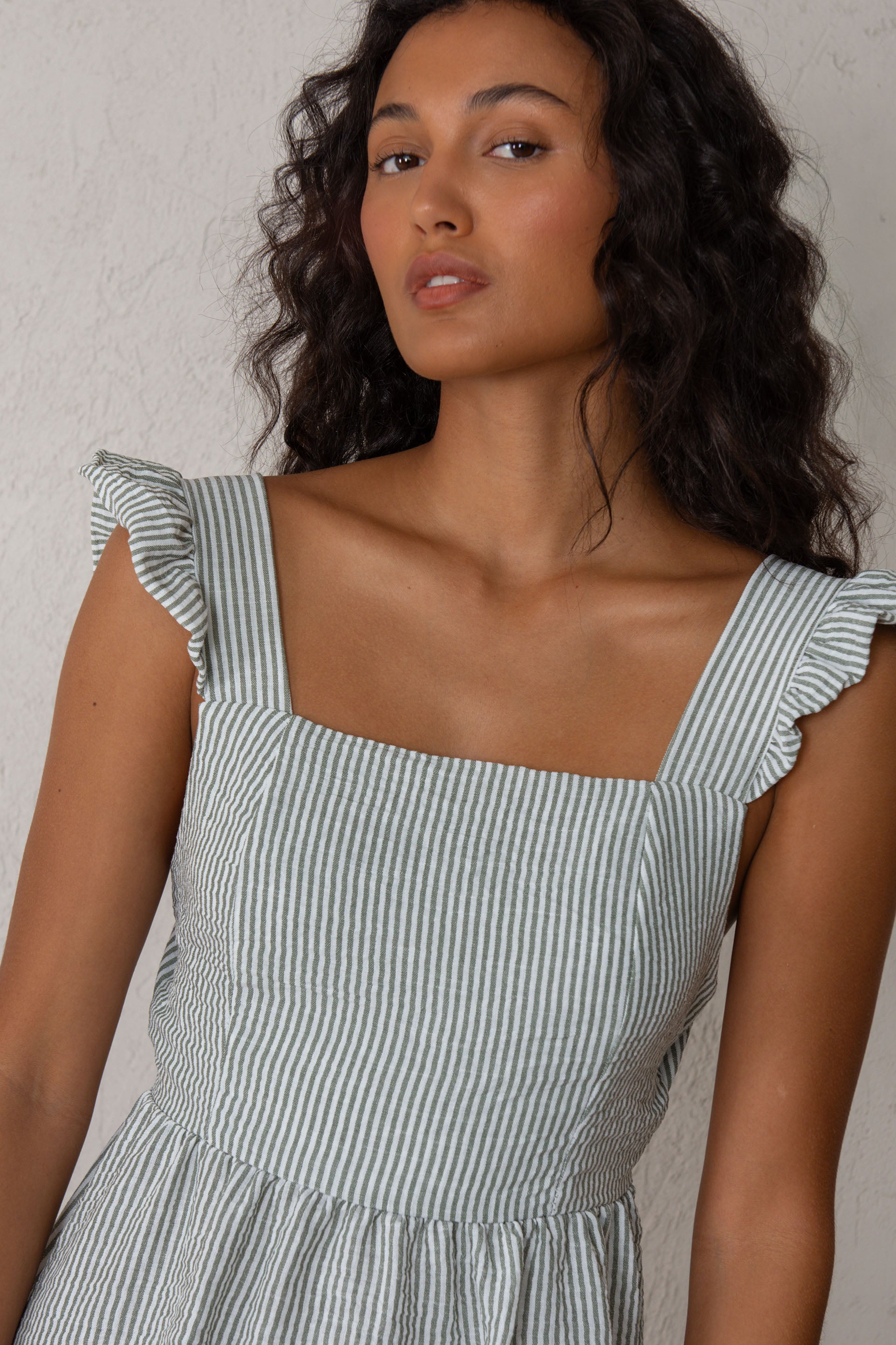 VESTIDO VERA // RAYAS VERDE