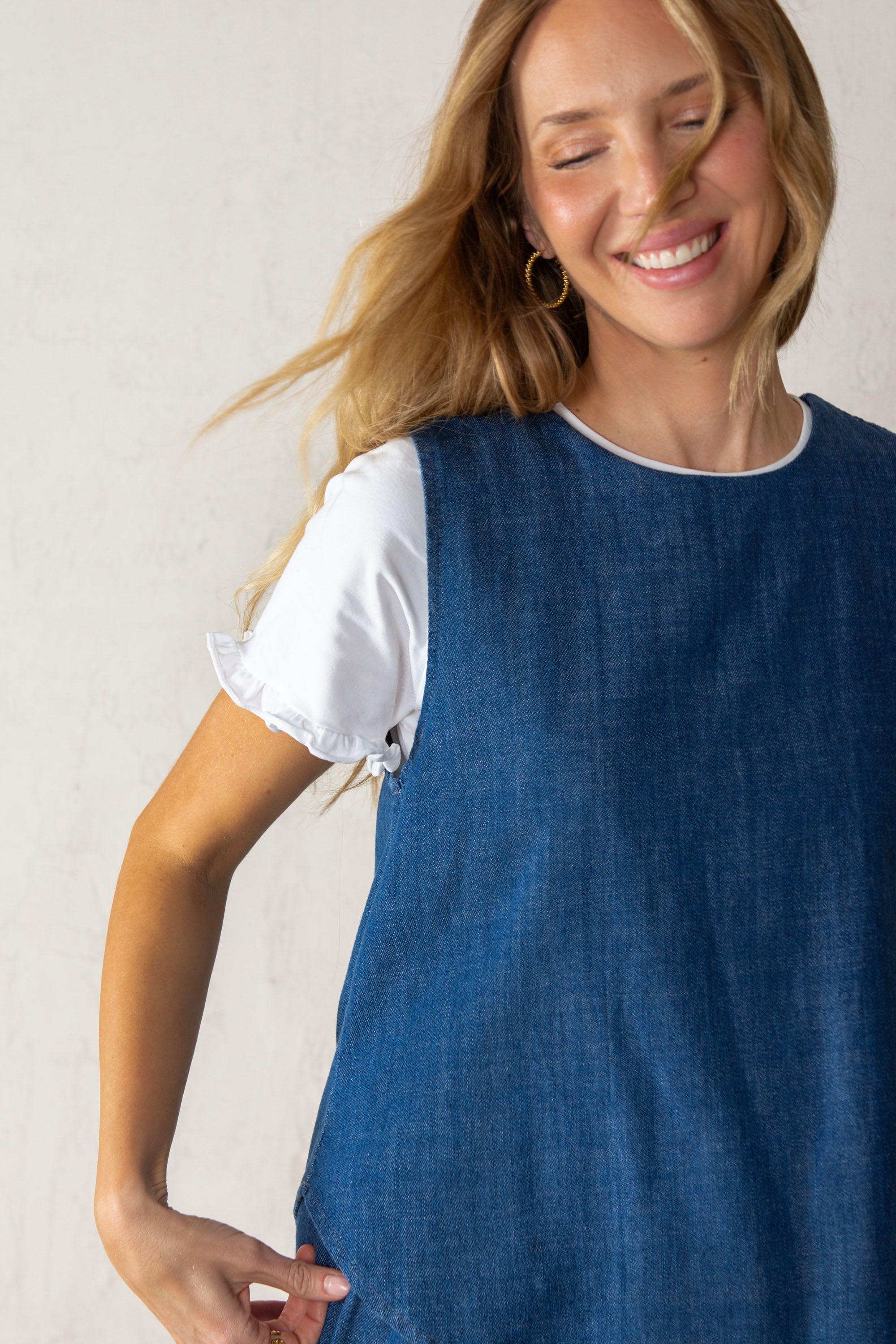 CHALECO VICTORIA // DENIM MEDIO