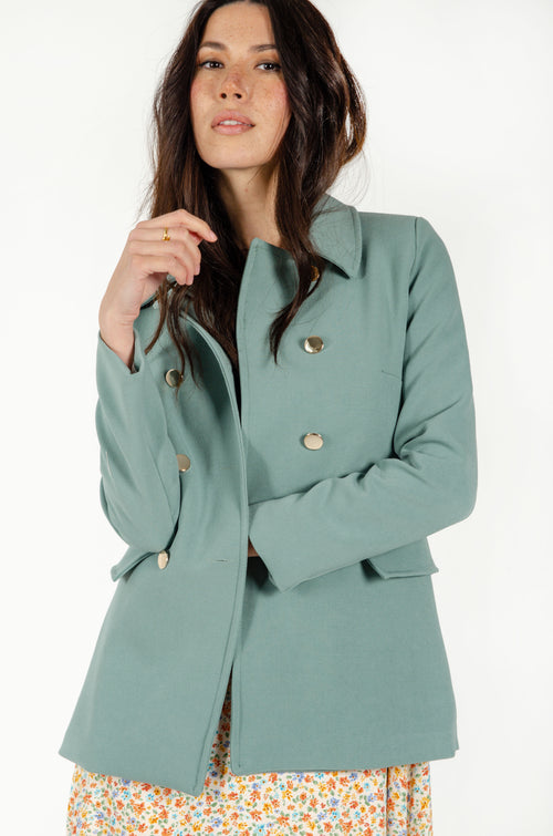 CARMEN BLAZER // WATER GREEN  image 1