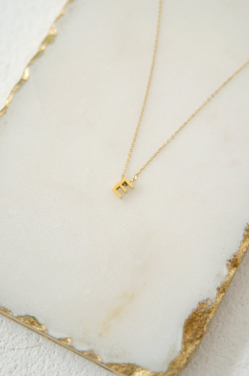 LETTERS NECKLACE // E image 1