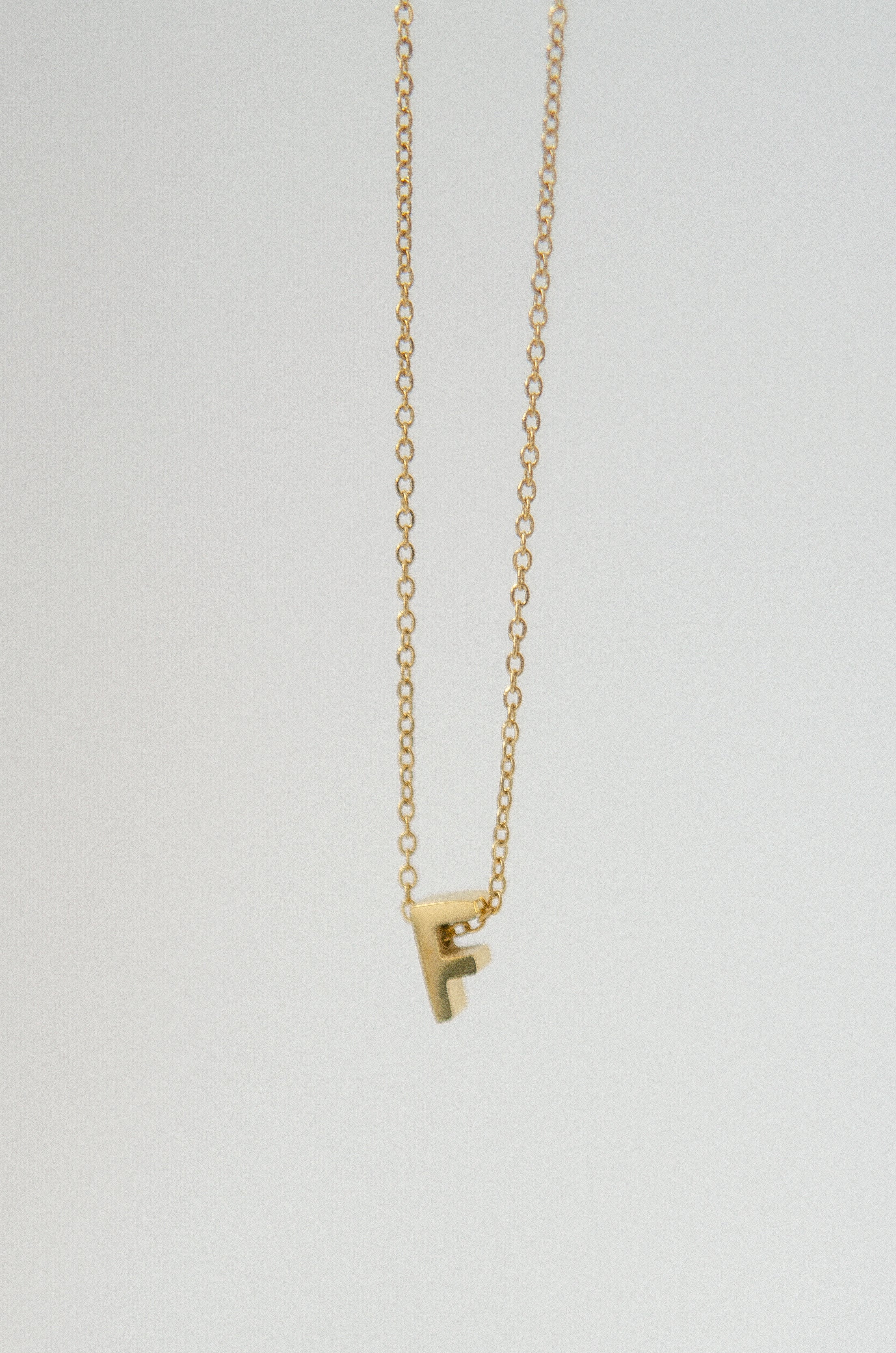 LETTERS NECKLACE // F