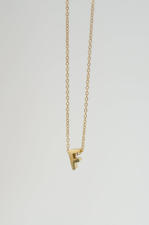 LETTERS NECKLACE // F image 1