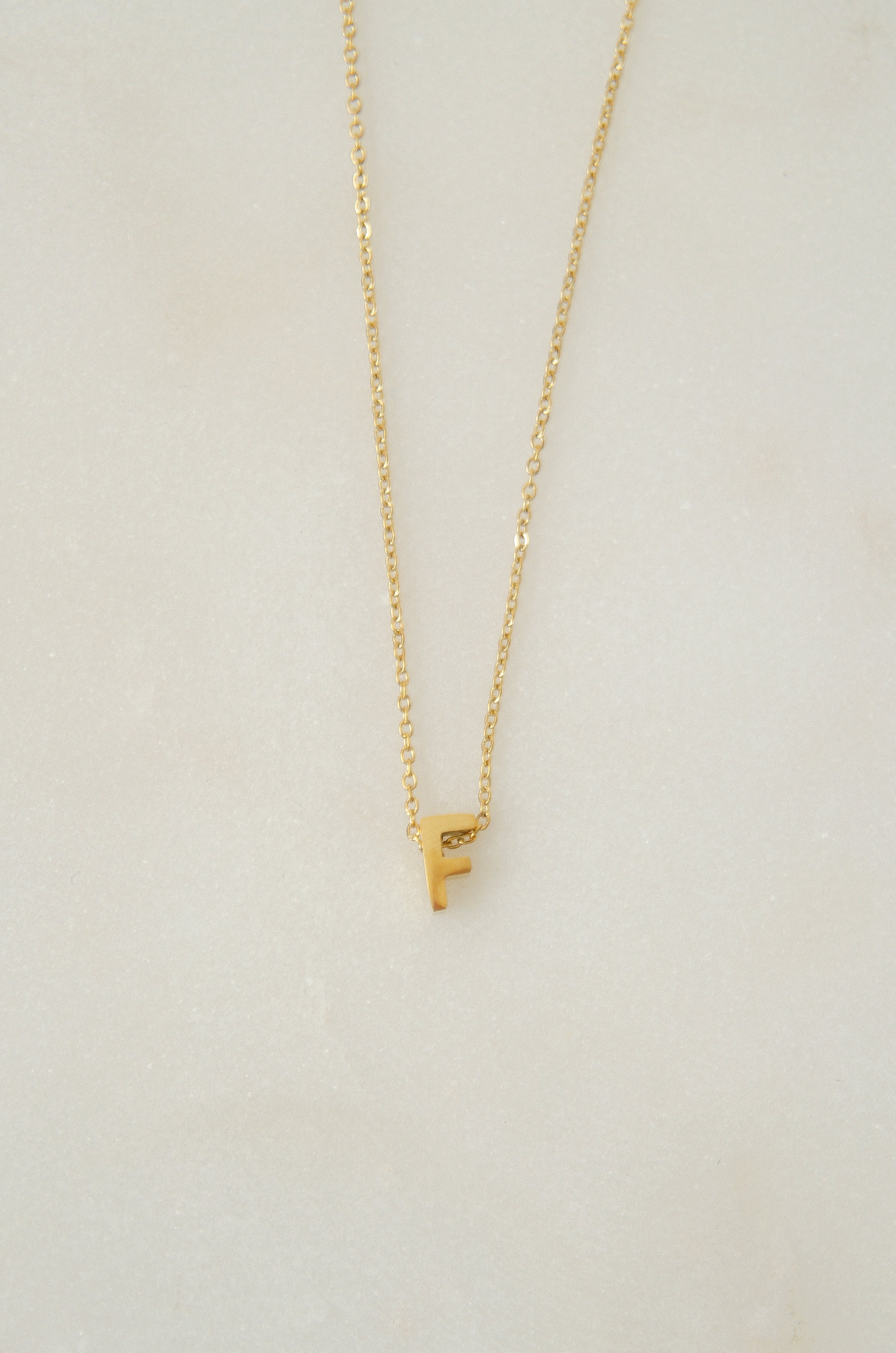 LETTERS NECKLACE // F