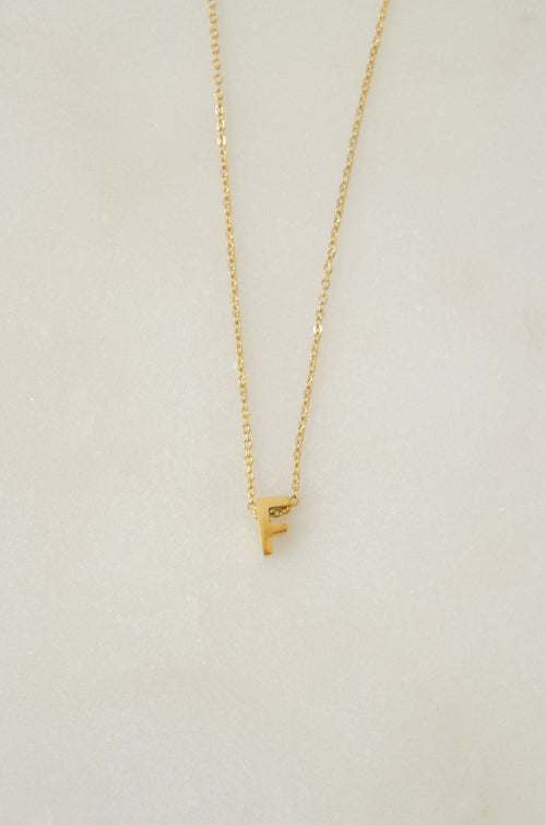 LETTERS NECKLACE // F image 1