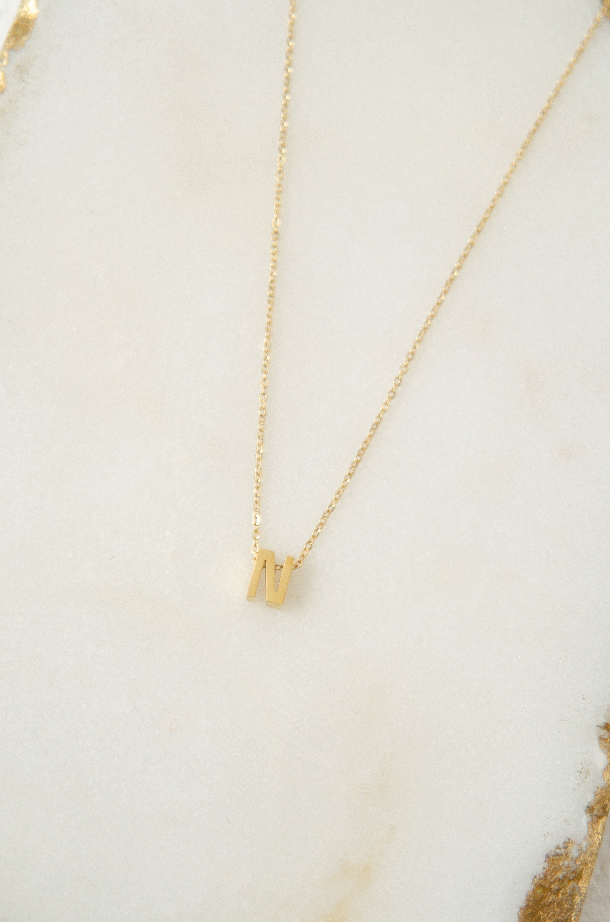 LETTERS NECKLACE // N