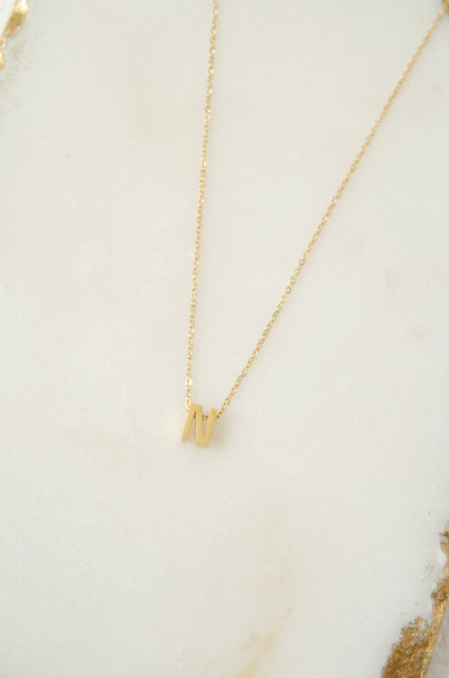 LETTERS NECKLACE // N image 1