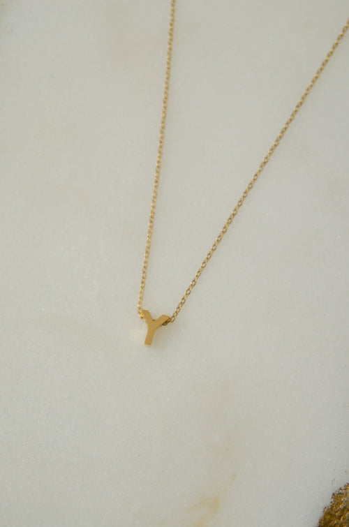 LETTERS NECKLACE // Y image 1