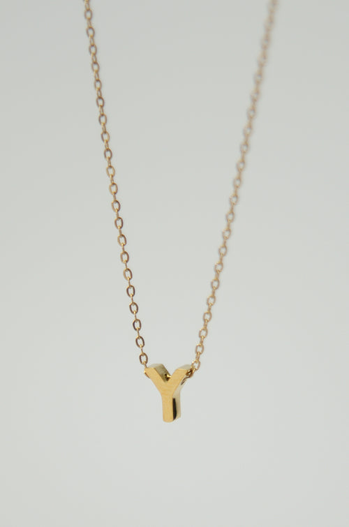 LETTERS NECKLACE // Y image 1