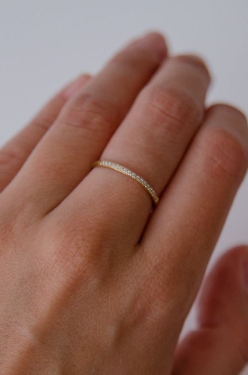 WHITE SPARKLE RING image 1