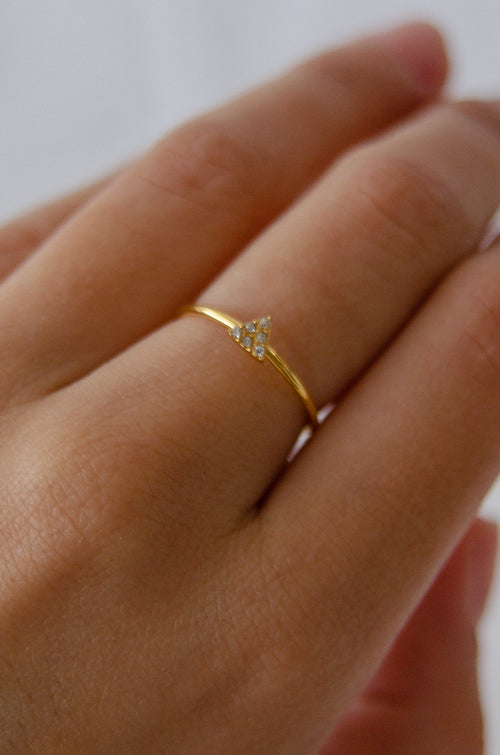 SHINY TRIANGLE RING image 1